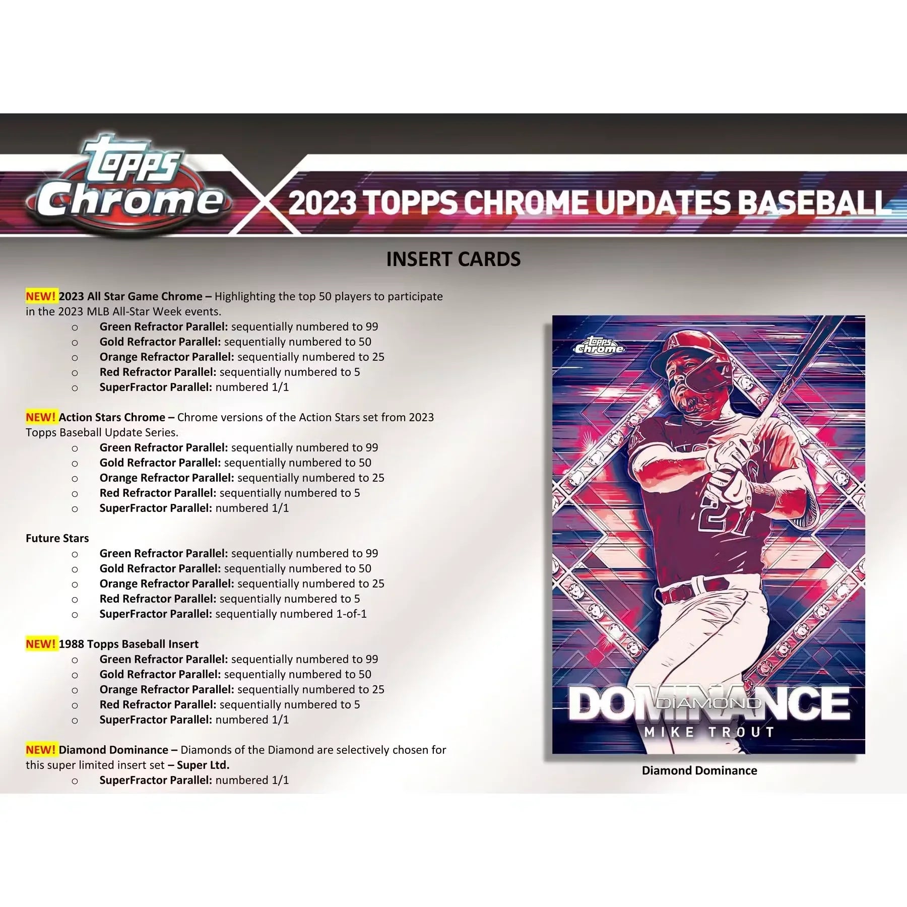 2023 Topps Chrome Update Series Baseball Hobby Jumbo 8 Box Case (Ships Sealed Only)