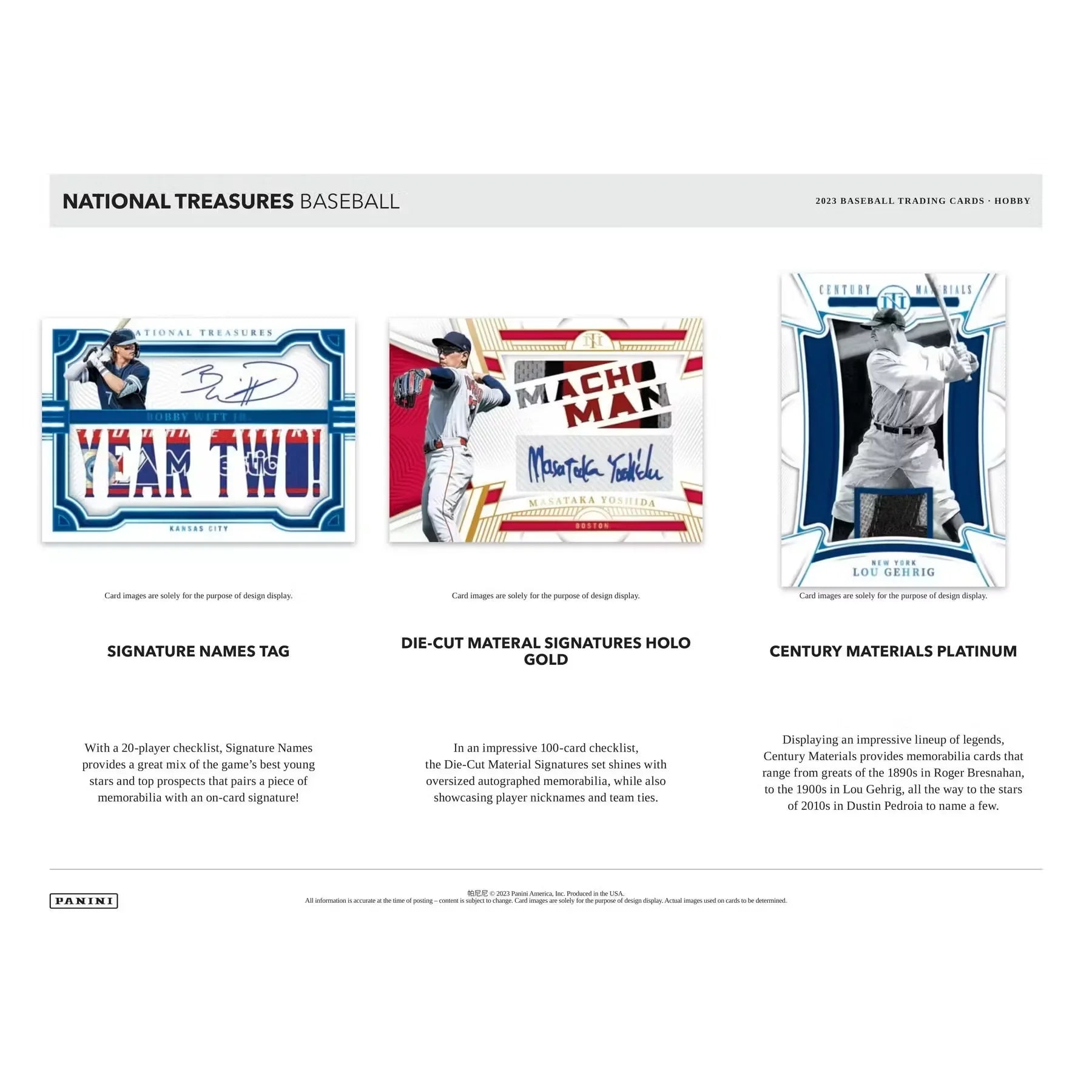 2023 Panini National Treasures Baseball Hobby Box (Ships Sealed Only)