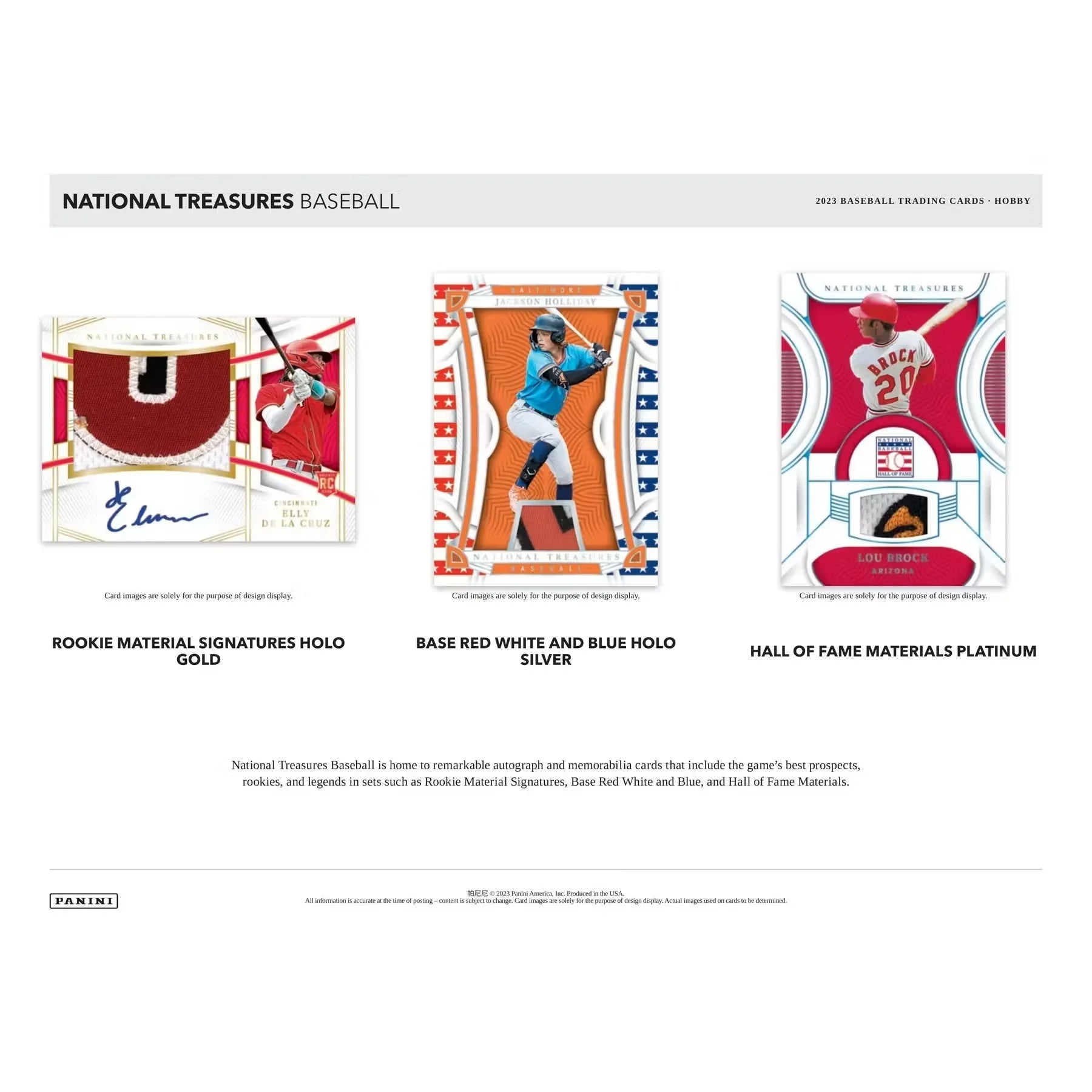 2023 Panini National Treasures Baseball Hobby 4-Box Case (Ships Sealed Only)