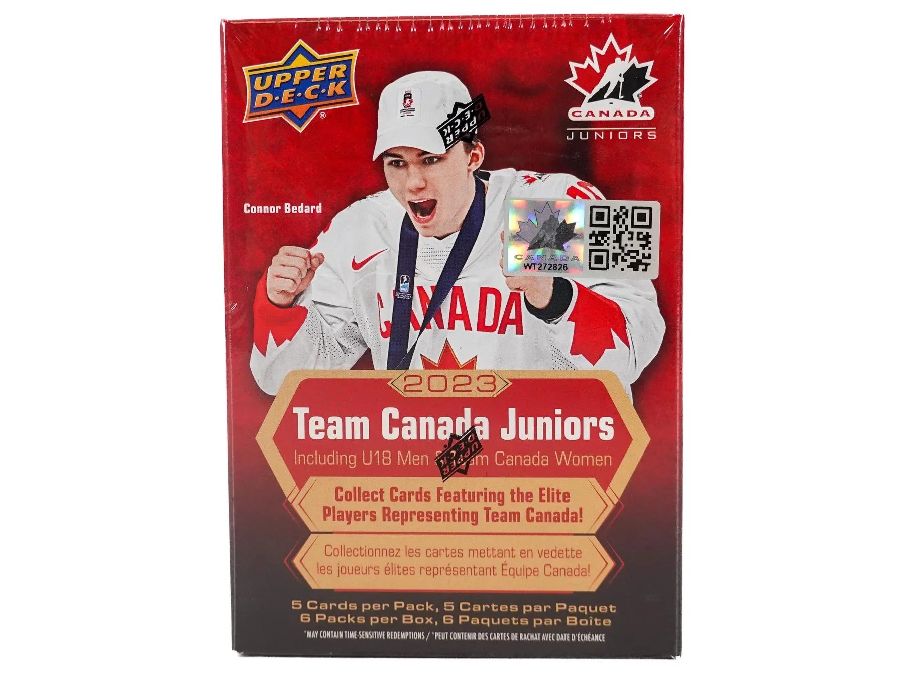 2023 24 Upper Deck Team Canada Juniors Hockey Blaster 20 Box Case (Ships Sealed Only)