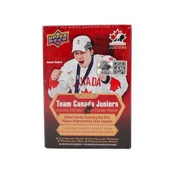 2023 24 Upper Deck Team Canada Juniors Hockey Blaster 20 Box Case (Ships Sealed Only)