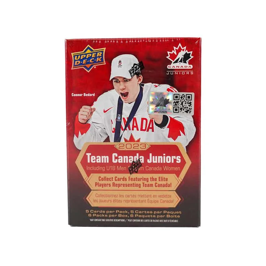 2023 24 Upper Deck Team Canada Juniors Hockey Blaster 20 Box Case (Ships Sealed Only)