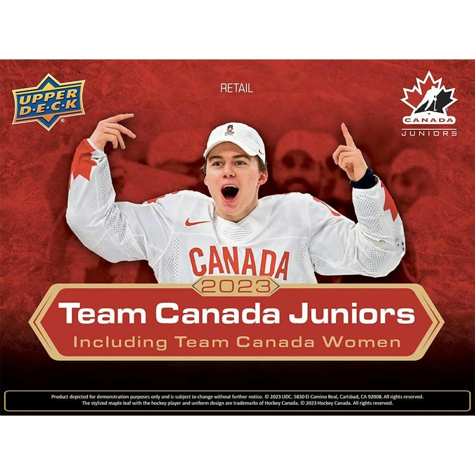 2023 24 Upper Deck Team Canada Juniors Hockey Blaster 20 Box Case (Ships Sealed Only)
