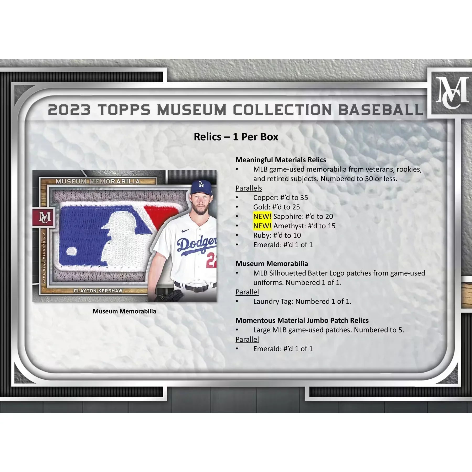 2023 Topps Museum Collection Baseball Hobby Box (Ships Sealed Only)