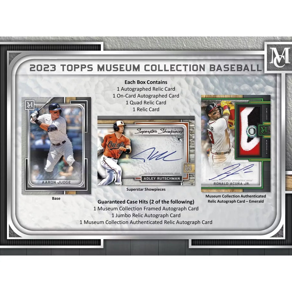 2023 Topps Museum Collection Baseball Hobby Box (Ships Sealed Only)