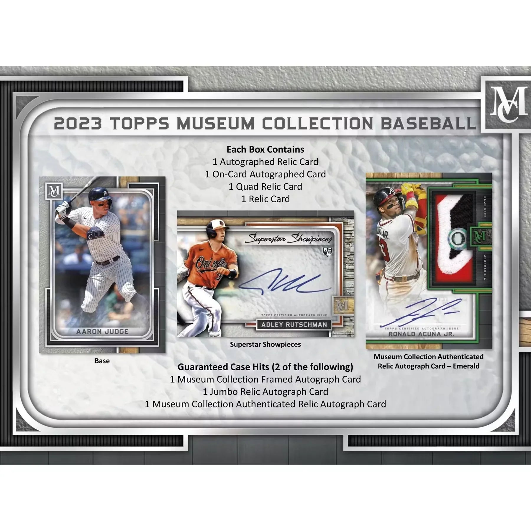 2023 Topps Museum Collection Baseball Hobby Box (Ships Sealed Only)