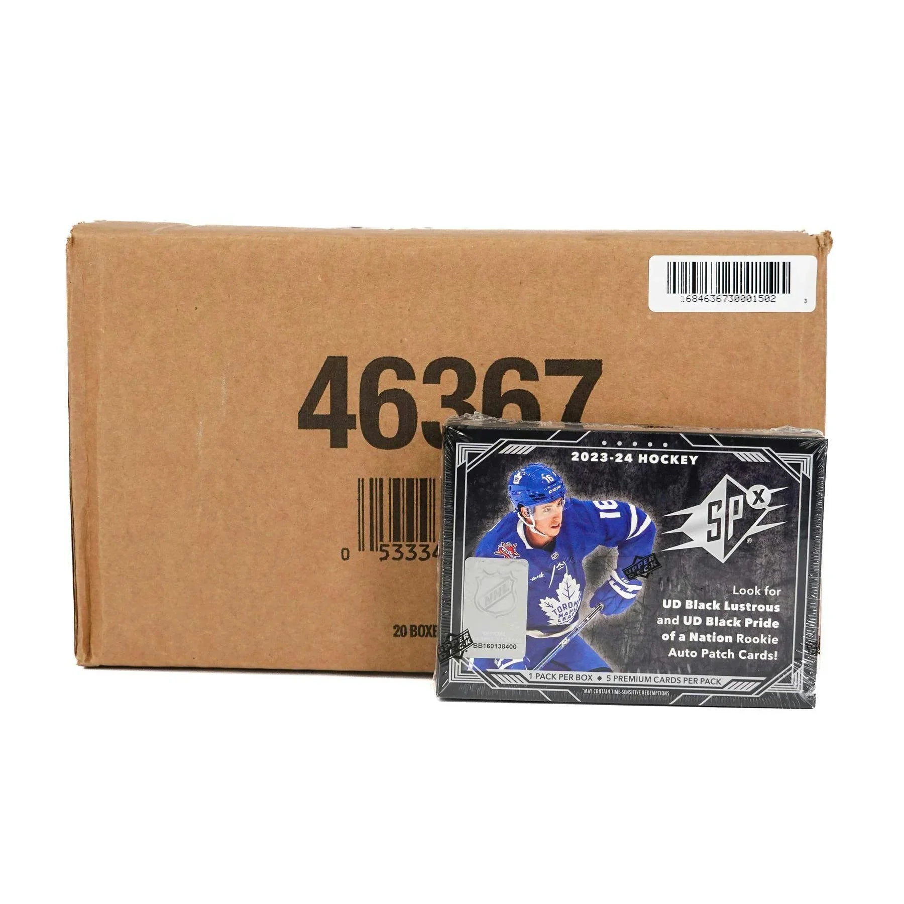 2023 24 Upper Deck SPx Hockey Hobby 20 Box Case (Ships Sealed Only) - D2