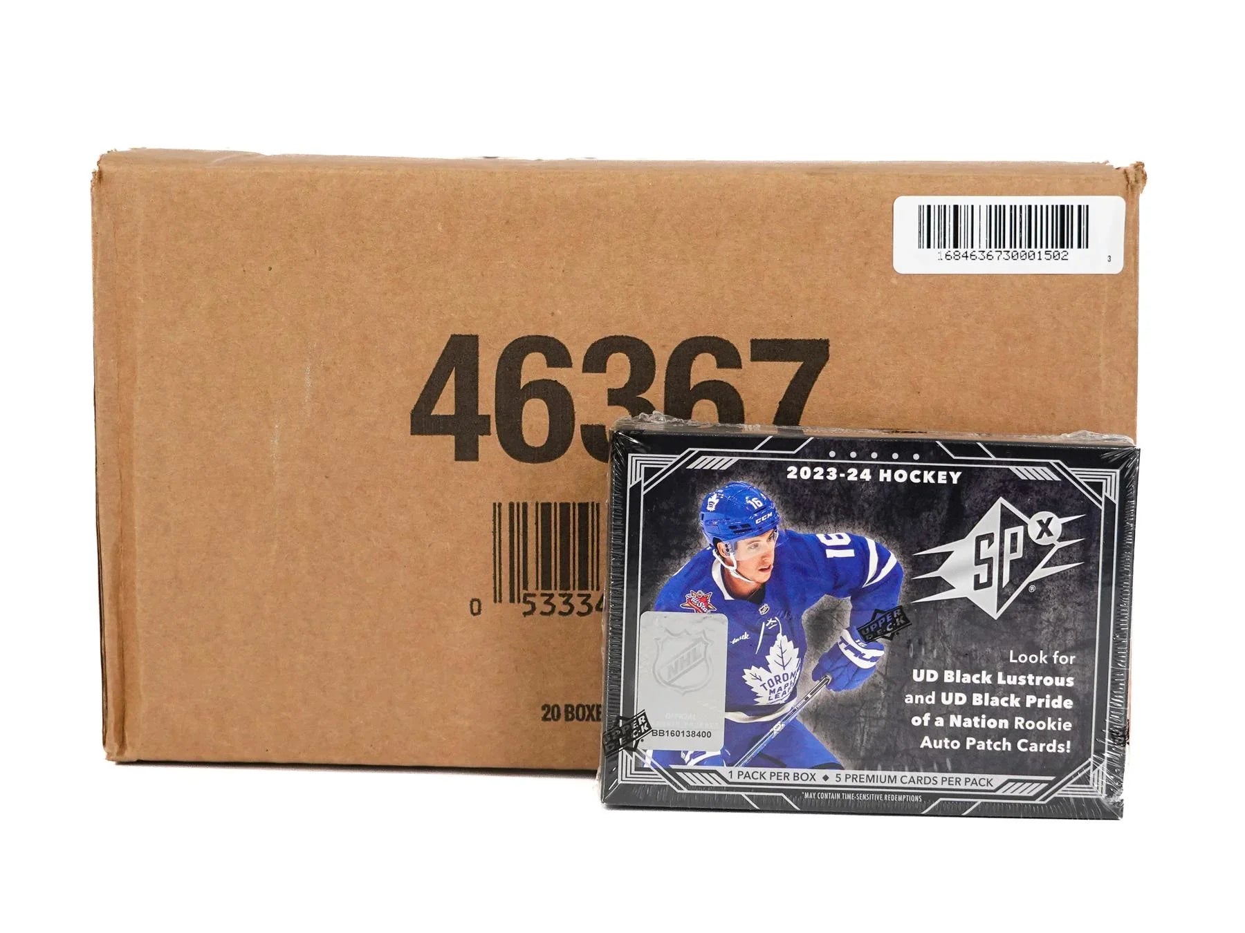 2023 24 Upper Deck SPx Hockey Hobby 20 Box Case (Ships Sealed Only) - D2