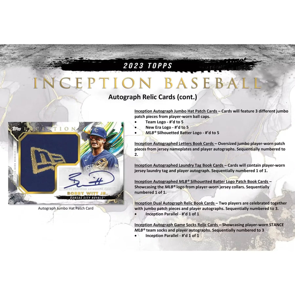 2023 Topps Inception Baseball Hobby Box (Ships Sealed Only)