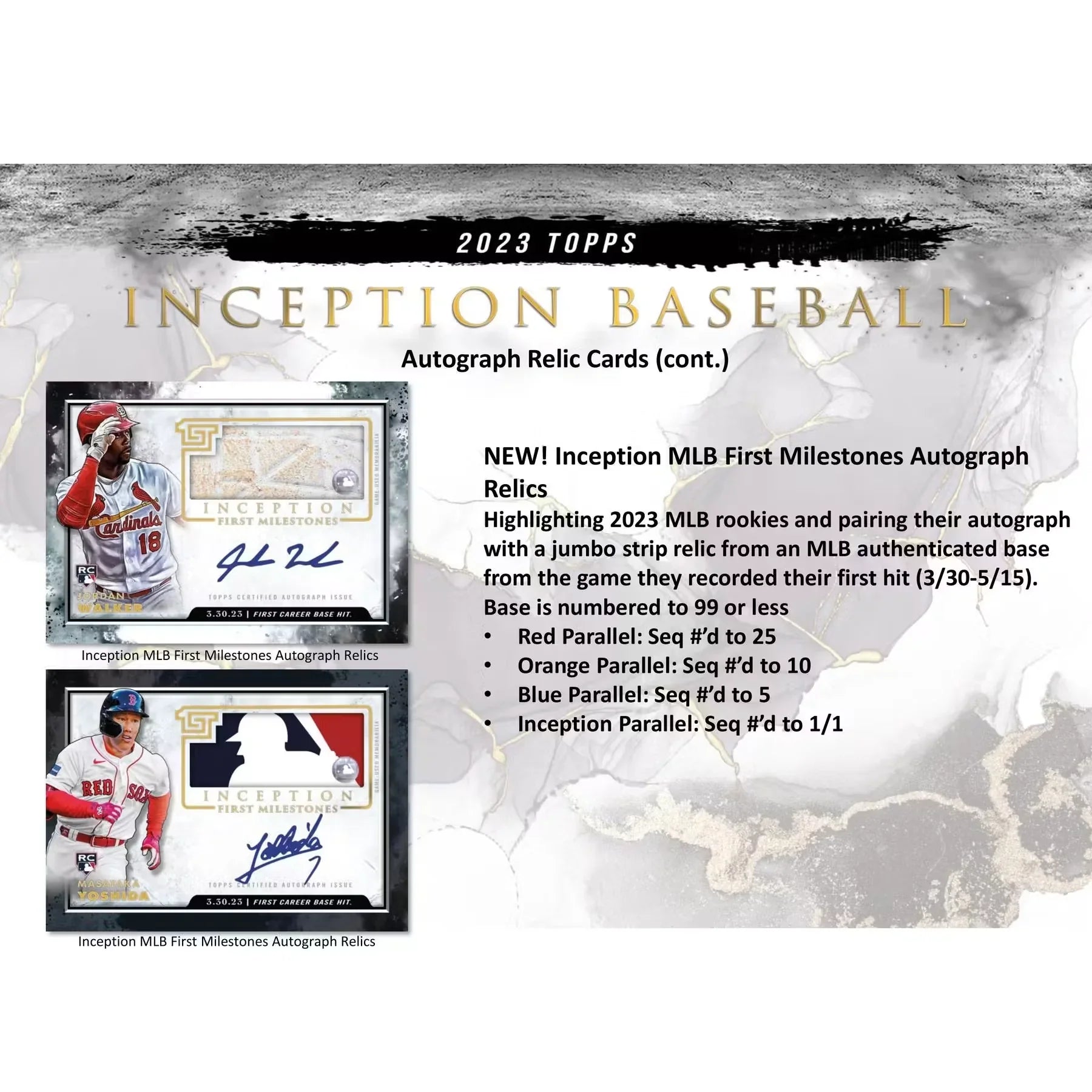2023 Topps Inception Baseball Hobby Box (Ships Sealed Only)