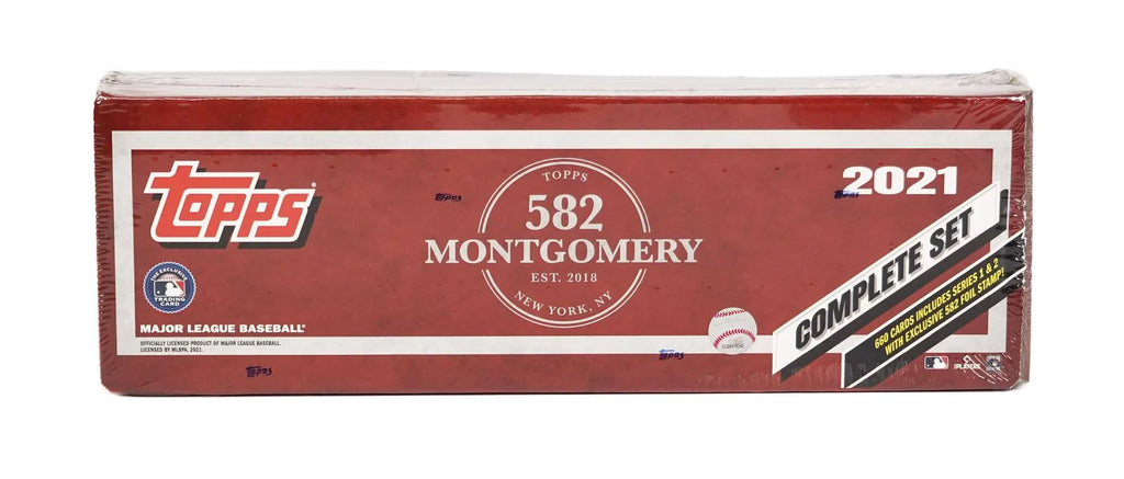 2021 Topps 582 Montgomery Club Factory Set Baseball Box (Ships Sealed Only)