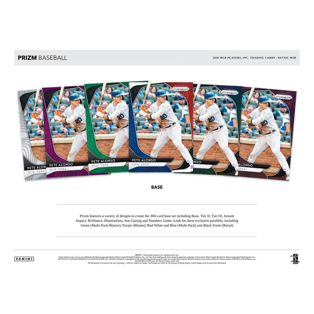 2020 Panini Prizm Baseball Blaster Box (Ships Sealed Only) - D