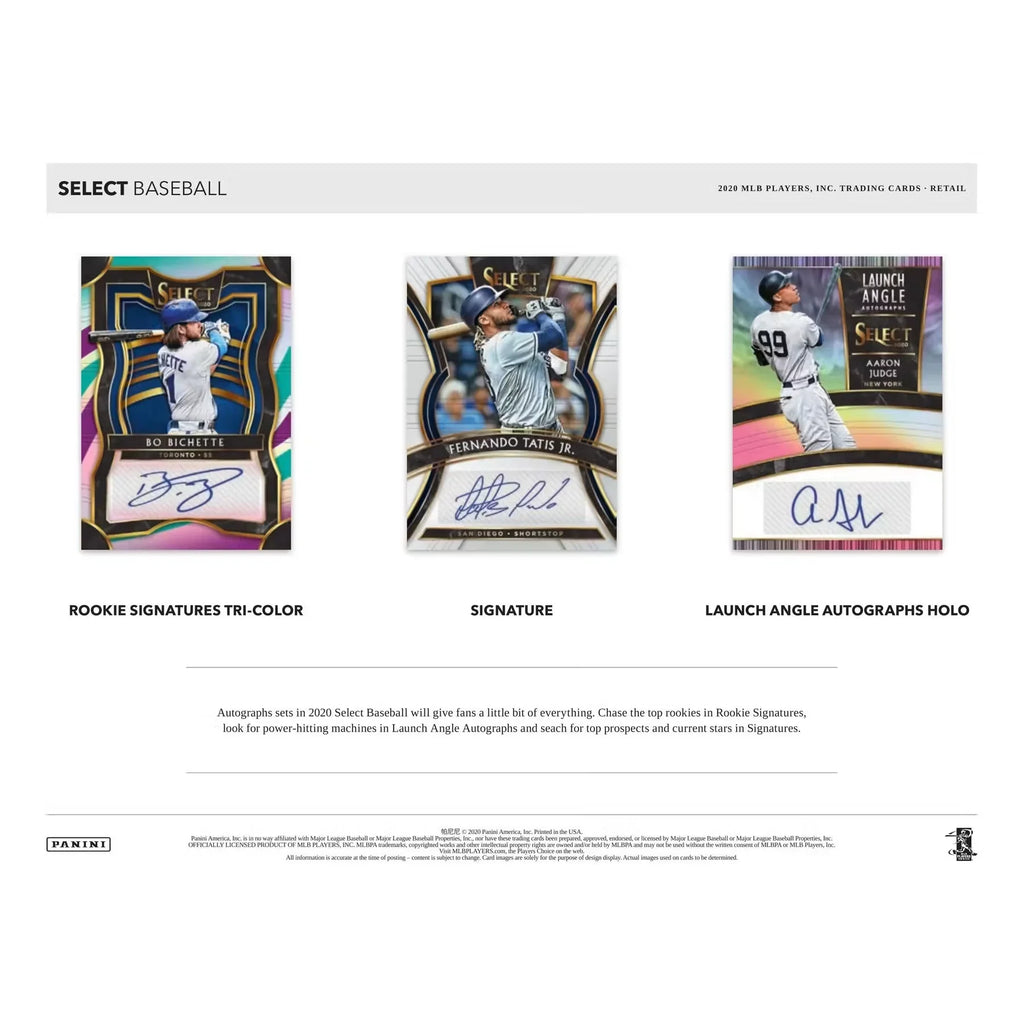 2020 Panini Select Baseball Blaster Box (Ships Sealed Only)