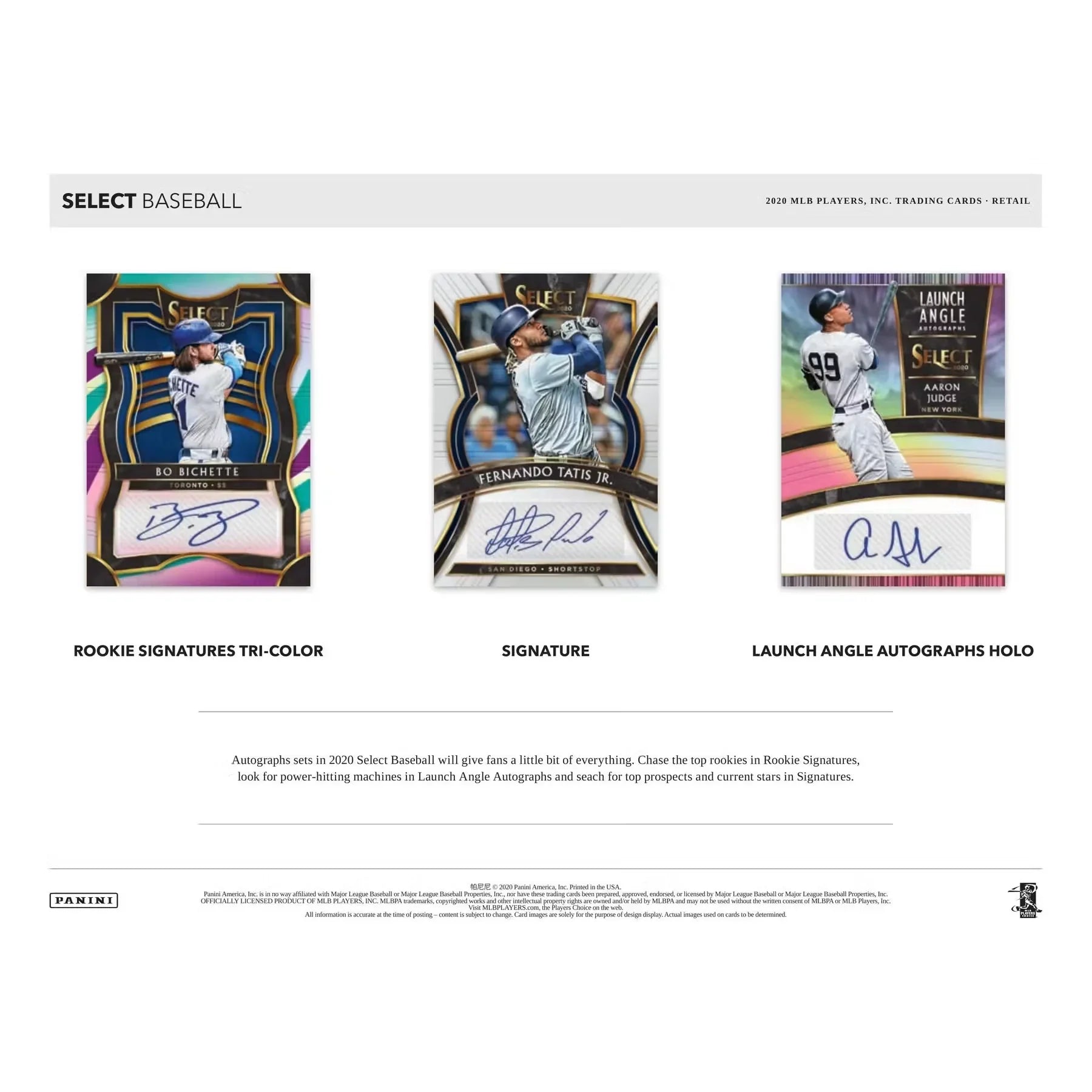 2020 Panini Select Baseball Blaster Box (Ships Sealed Only)
