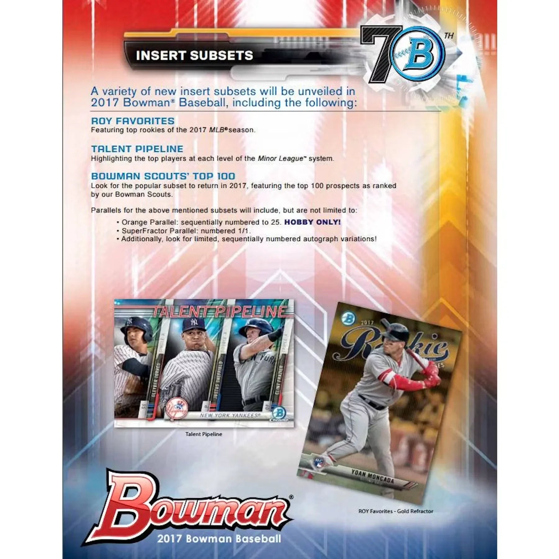 2017 Bowman Baseball Hobby Box Prospect Autographs (Ships Sealed Only)