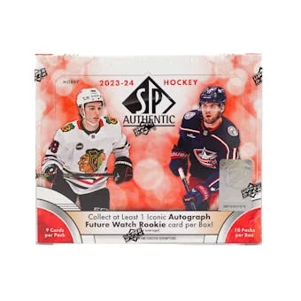 2023 24 Upper Deck SP Authentic Hockey Hobby Box (Ships Sealed Only)