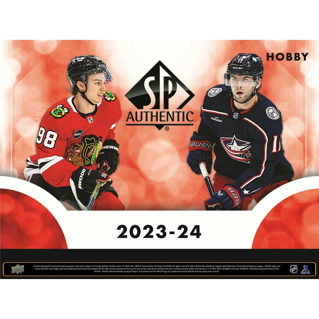 2023 24 Upper Deck SP Authentic Hockey Hobby Box (Ships Sealed Only)