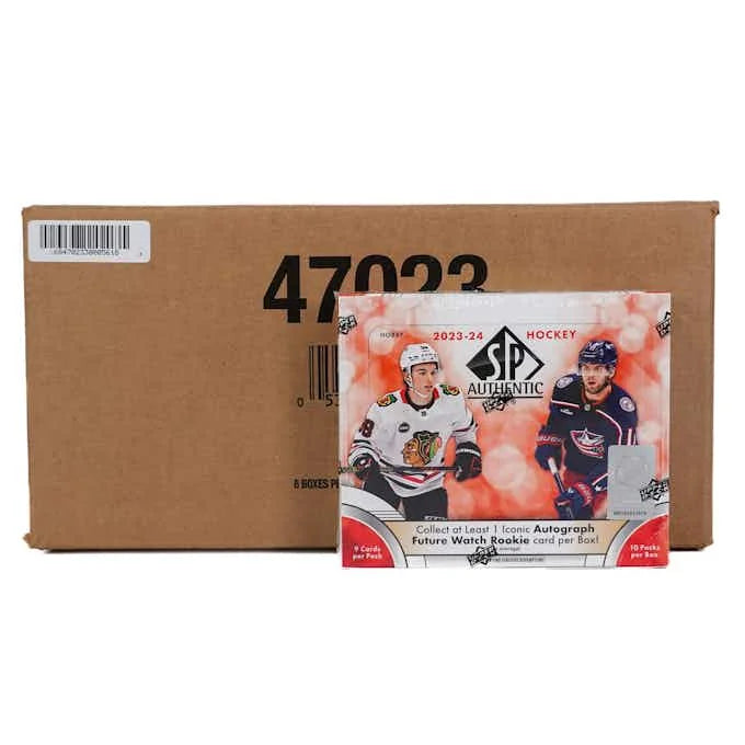 2023 24 Upper Deck SP Authentic Hockey Hobby 16 Box Case (Ships Sealed Only) - D1