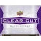 2019 20 Upper Deck Clear Cut Hockey Hobby Box (Ships Sealed Only)