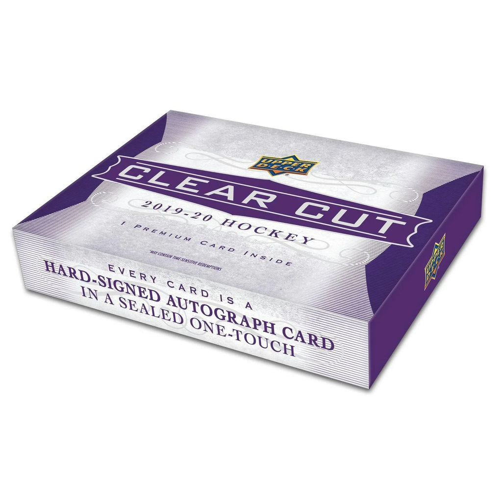 2019 20 Upper Deck Clear Cut Hockey Hobby Box (Ships Sealed Only)