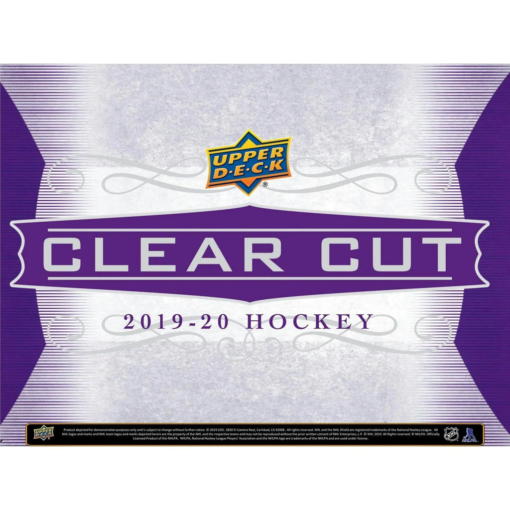 2019 20 Upper Deck Clear Cut Hockey Hobby Box (Ships Sealed Only)