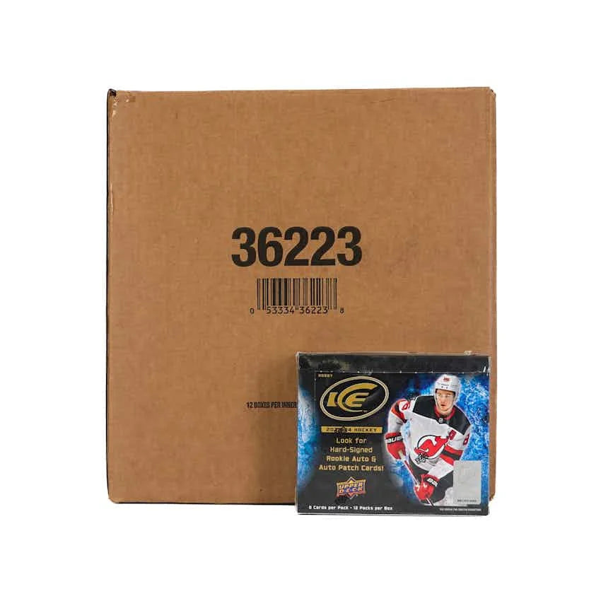 2023 24 Upper Deck Ice Hockey Hobby 24 Box Case (Ships Sealed Only) - D1