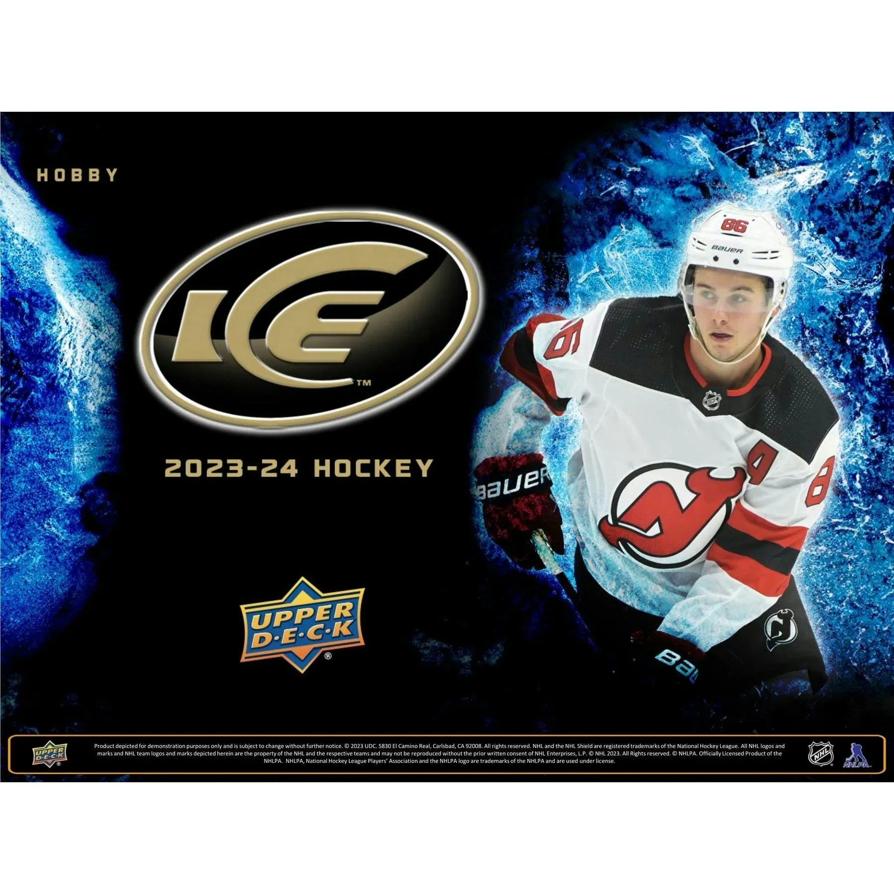 2023 24 Upper Deck Ice Hockey Hobby 24 Box Case (Ships Sealed Only) - D1