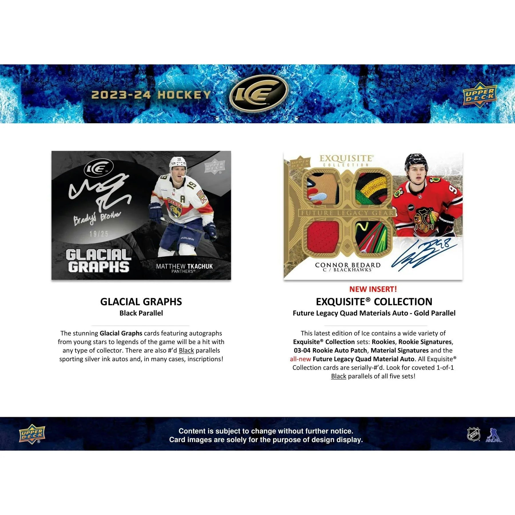 2023 24 Upper Deck Ice Hockey Hobby 24 Box Case (Ships Sealed Only) - D1