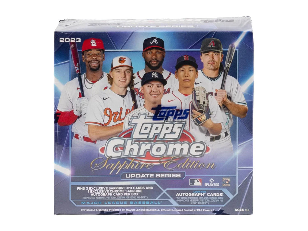 2023 Topps Chrome Update Sapphire Baseball Box (Ships Sealed Only)