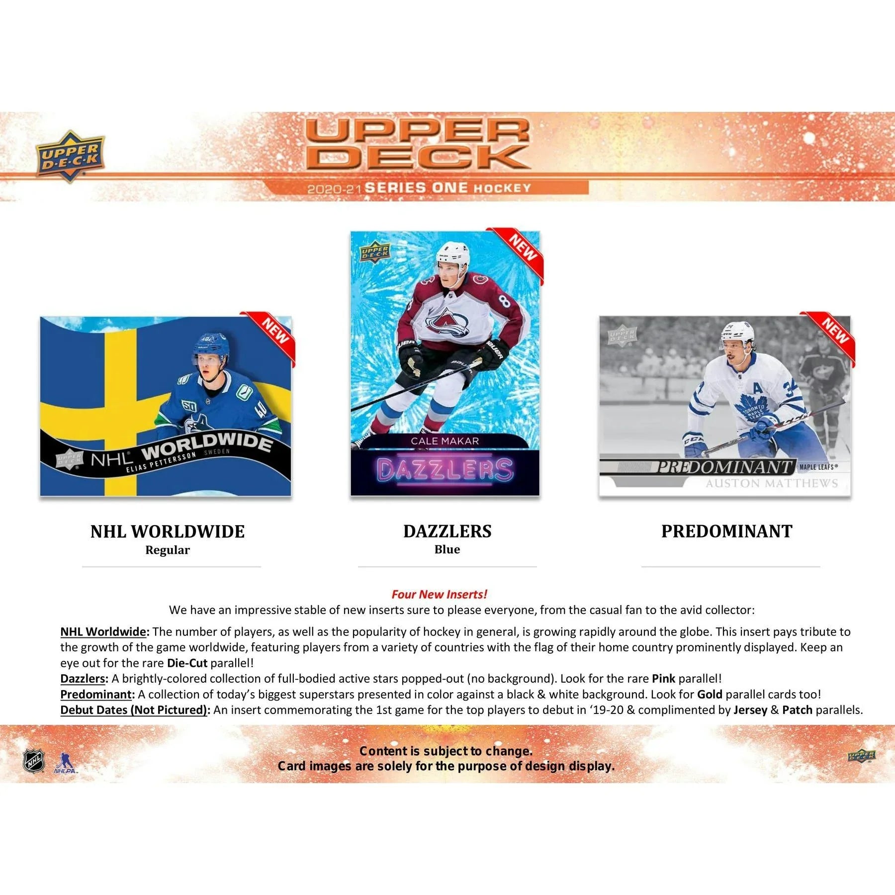 2020 21 Upper Deck Series 1 Hockey Hobby Box (Ships Sealed Only) - D