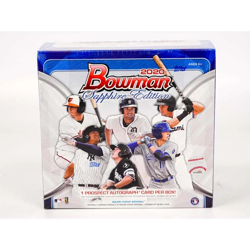 2020 Bowman Sapphire Baseball Hobby Box (Ships Sealed Only)