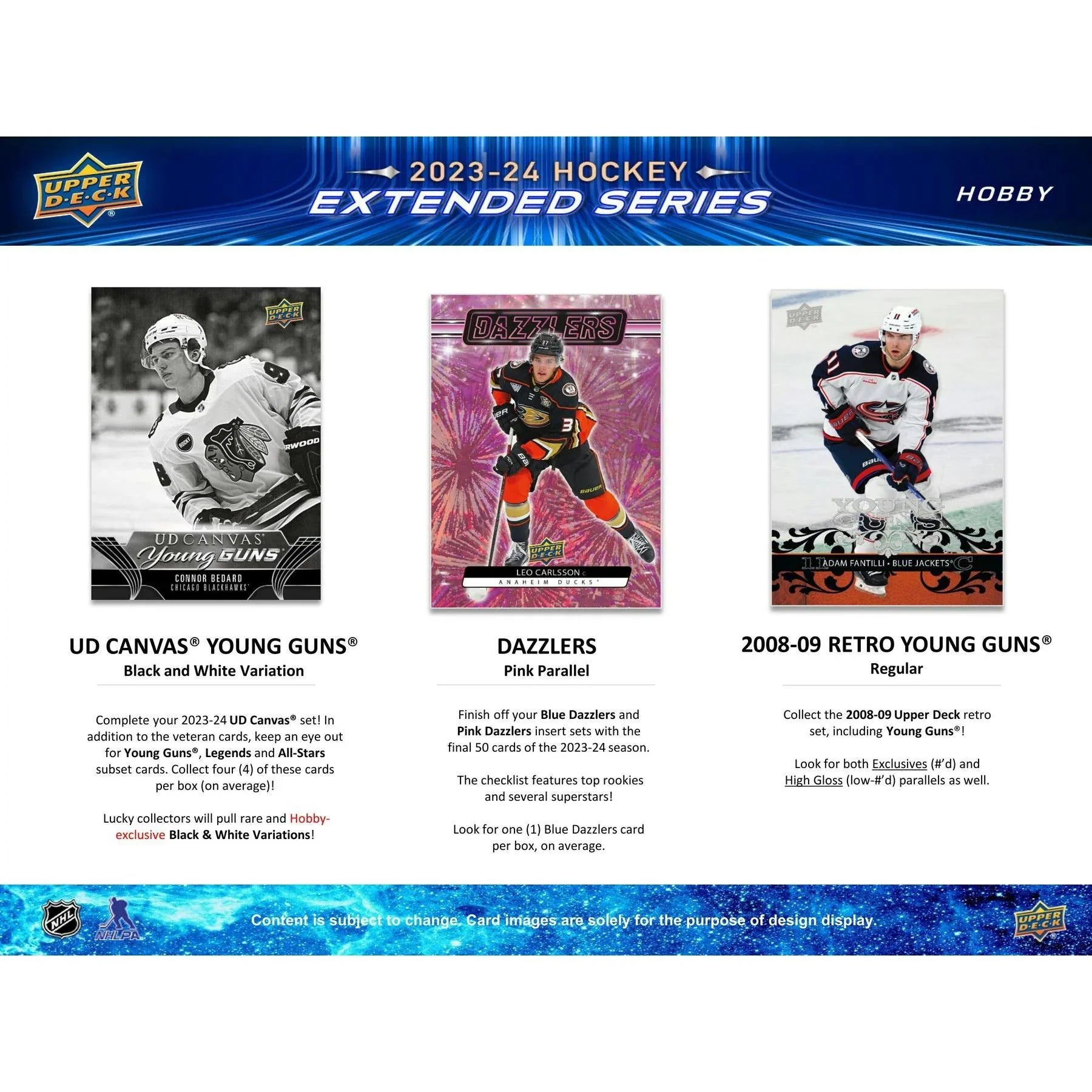 2023 24 Upper Deck Extended Series Hockey Hobby 12 Box Case (Ships Sealed Only)