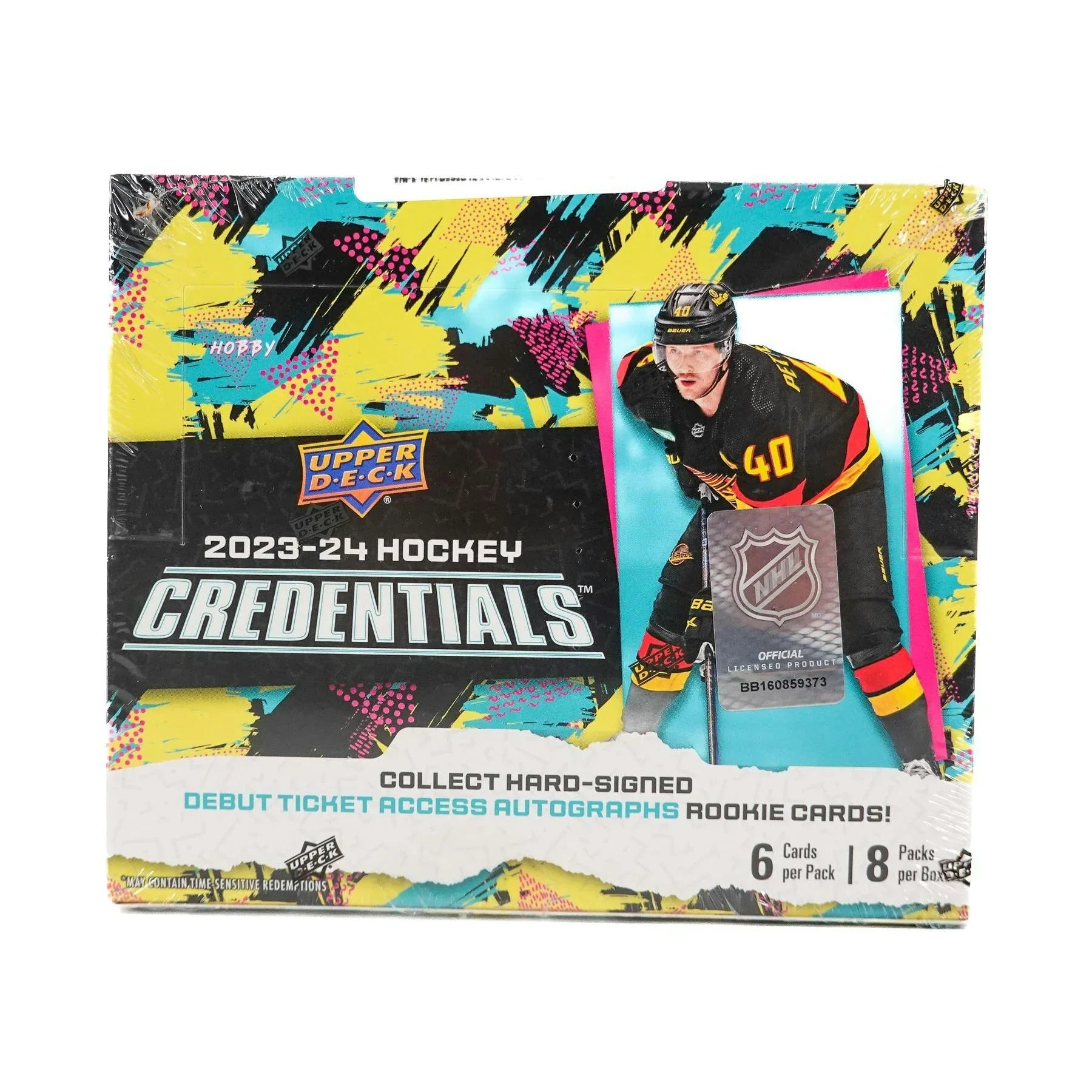 2023 24 Upper Deck Credentials Hockey Hobby 20 Box Case (Ships Sealed Only) - D1