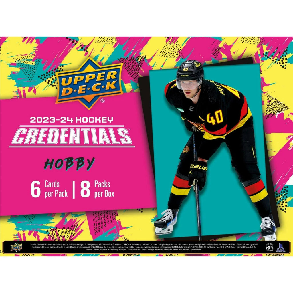 2023 24 Upper Deck Credentials Hockey Hobby 20 Box Case (Ships Sealed Only) - D1