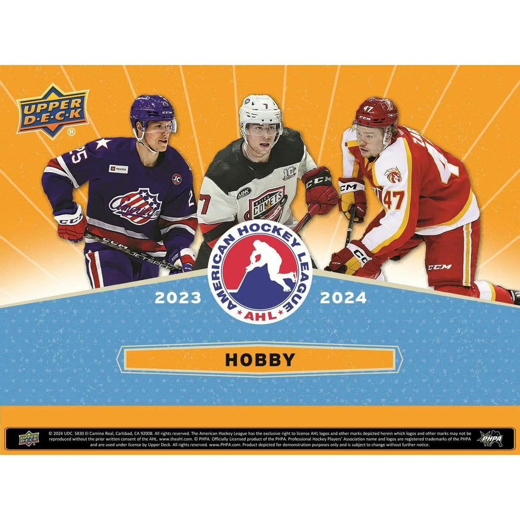2023 24 Upper Deck AHL Hockey Hobby 24 Box Case (Ships Sealed Only)
