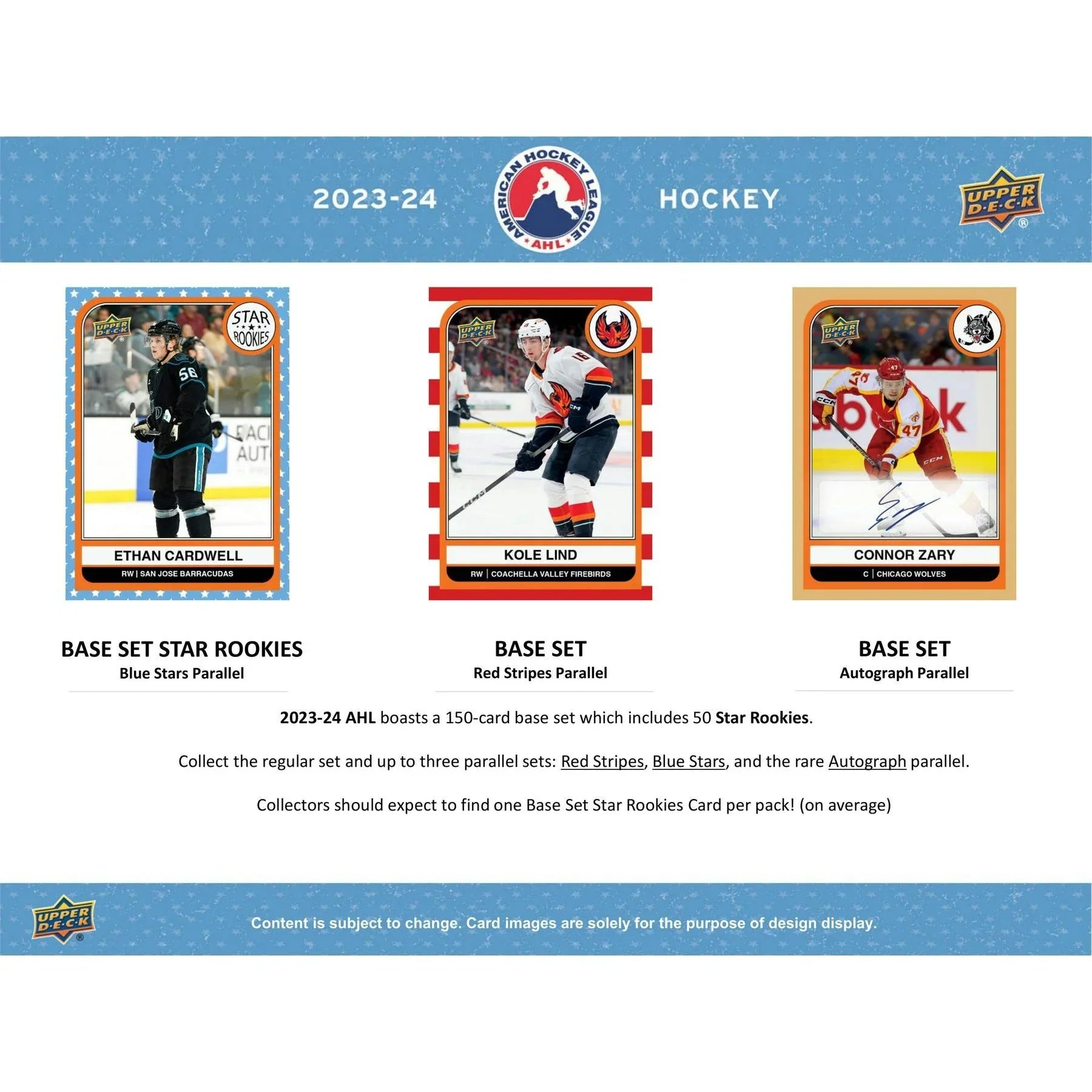 2023 24 Upper Deck AHL Hockey Hobby 24 Box Case (Ships Sealed Only)