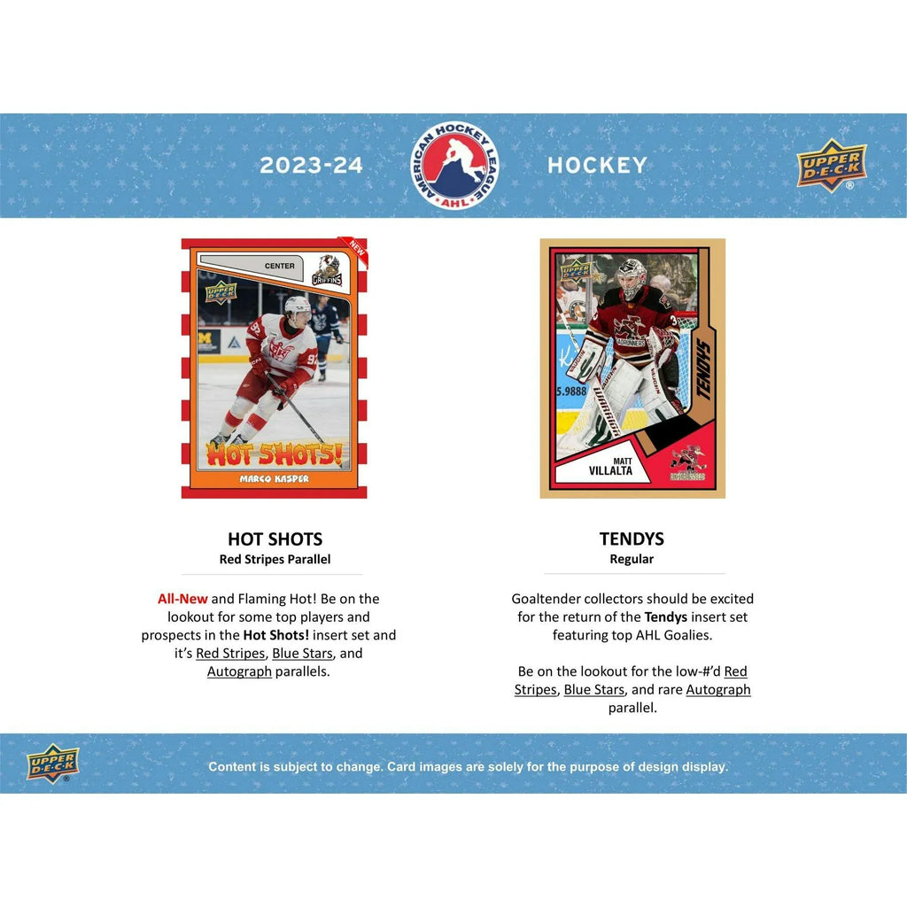 2023 24 Upper Deck AHL Hockey Hobby 24 Box Case (Ships Sealed Only)