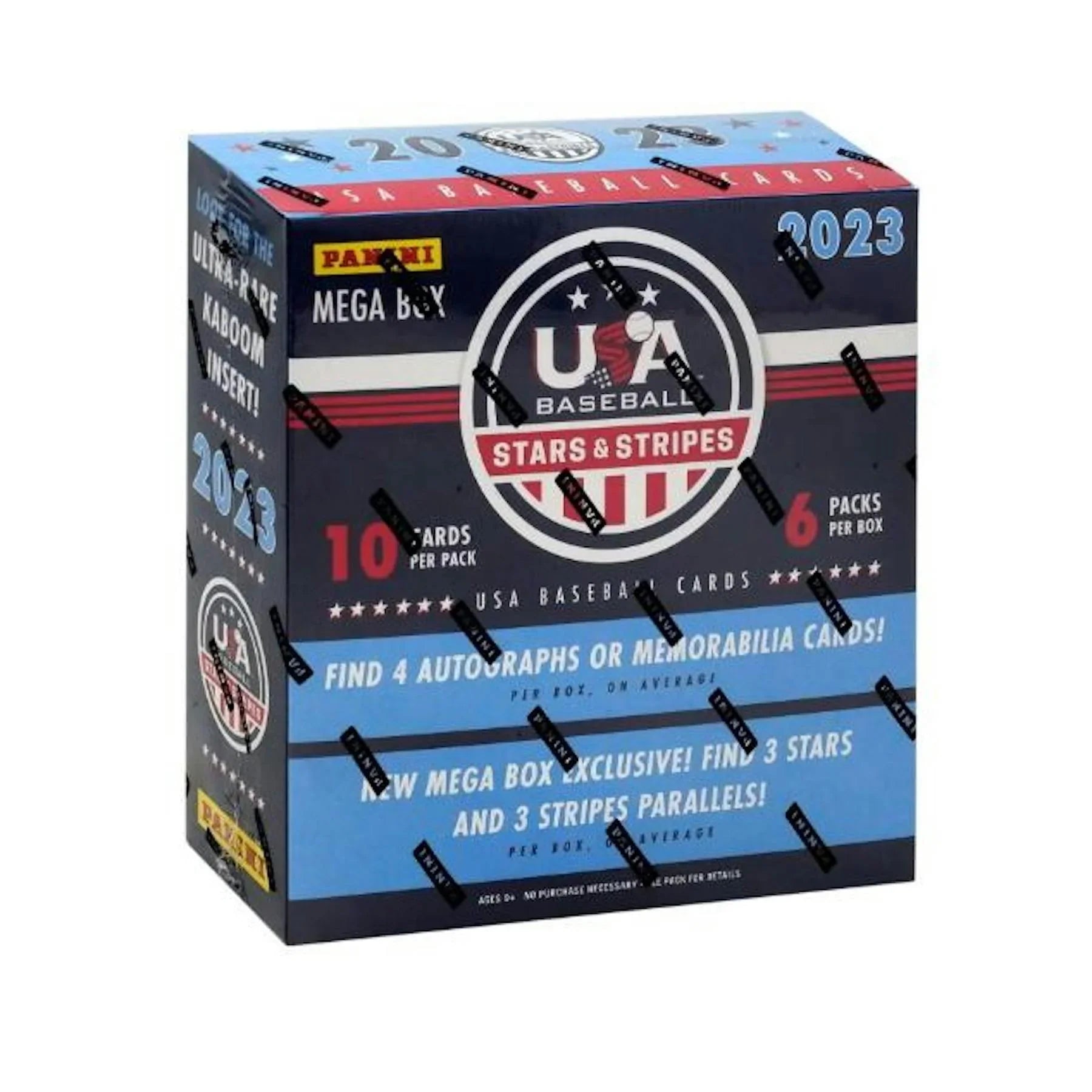 2023 Panini USA Stars Stripes Baseball Mega Box Walmart (Ships Sealed Only)