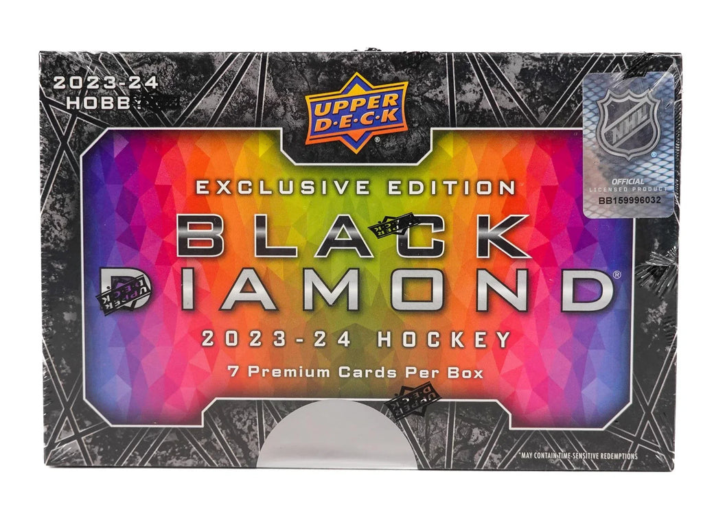 2023 24 Upper Deck Black Diamond Hockey Hobby Box CDD Exclusive (Ships Sealed Only)