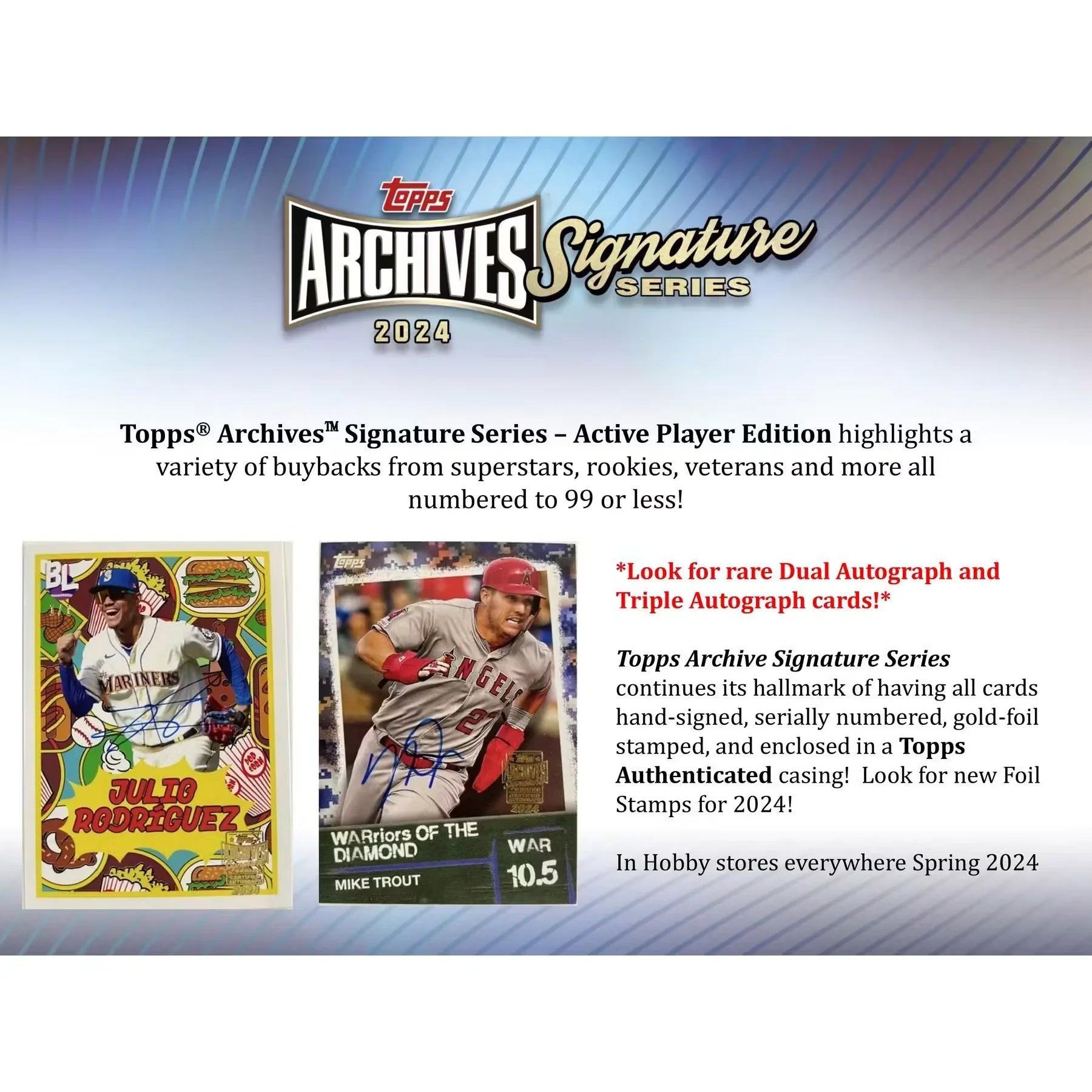 2024 Topps Archives Signature Series Baseball 20 Box Hobby Case (Ships Sealed Only)