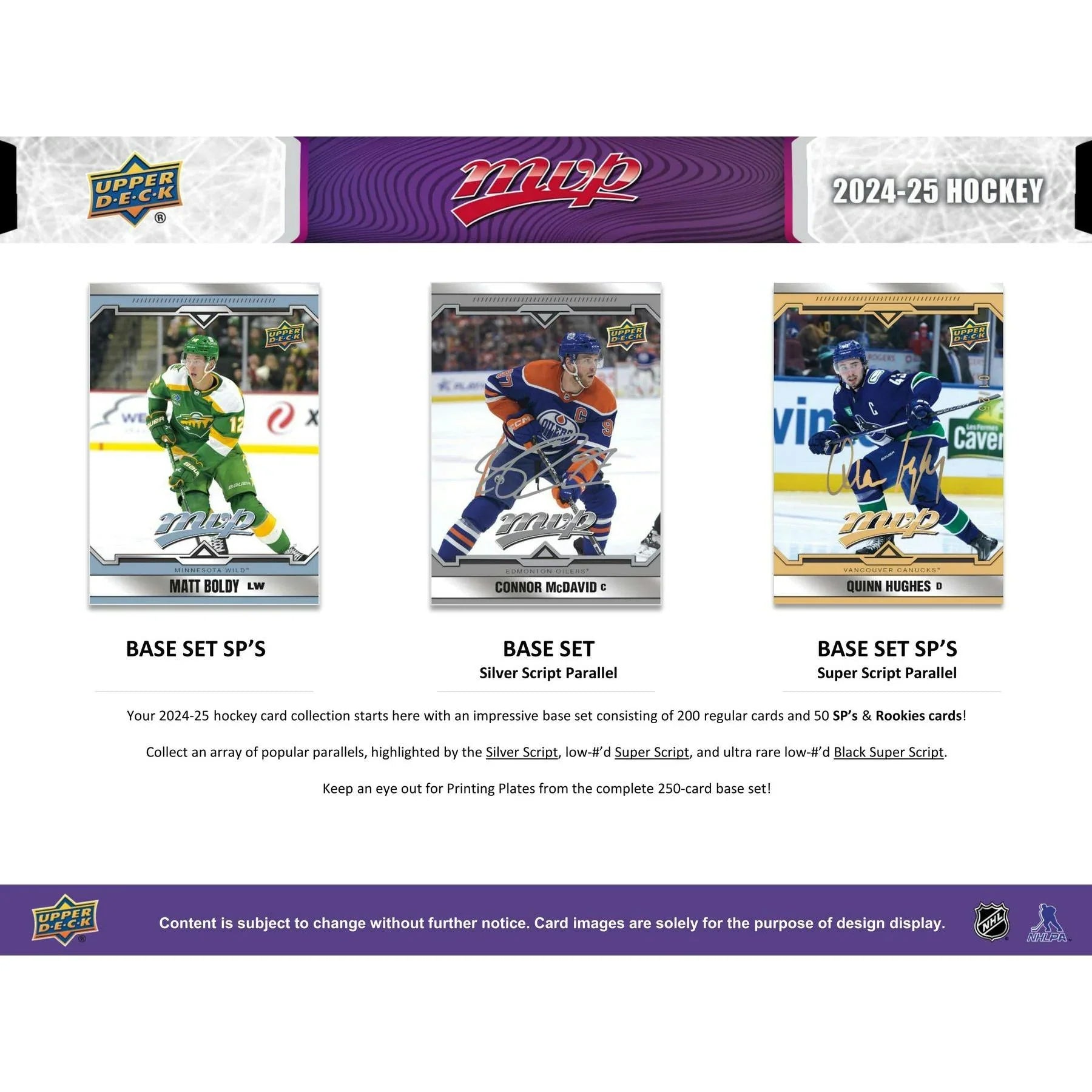 2024 25 Upper Deck MVP Hockey Hobby 20 Box Case (Ships Sealed Only)