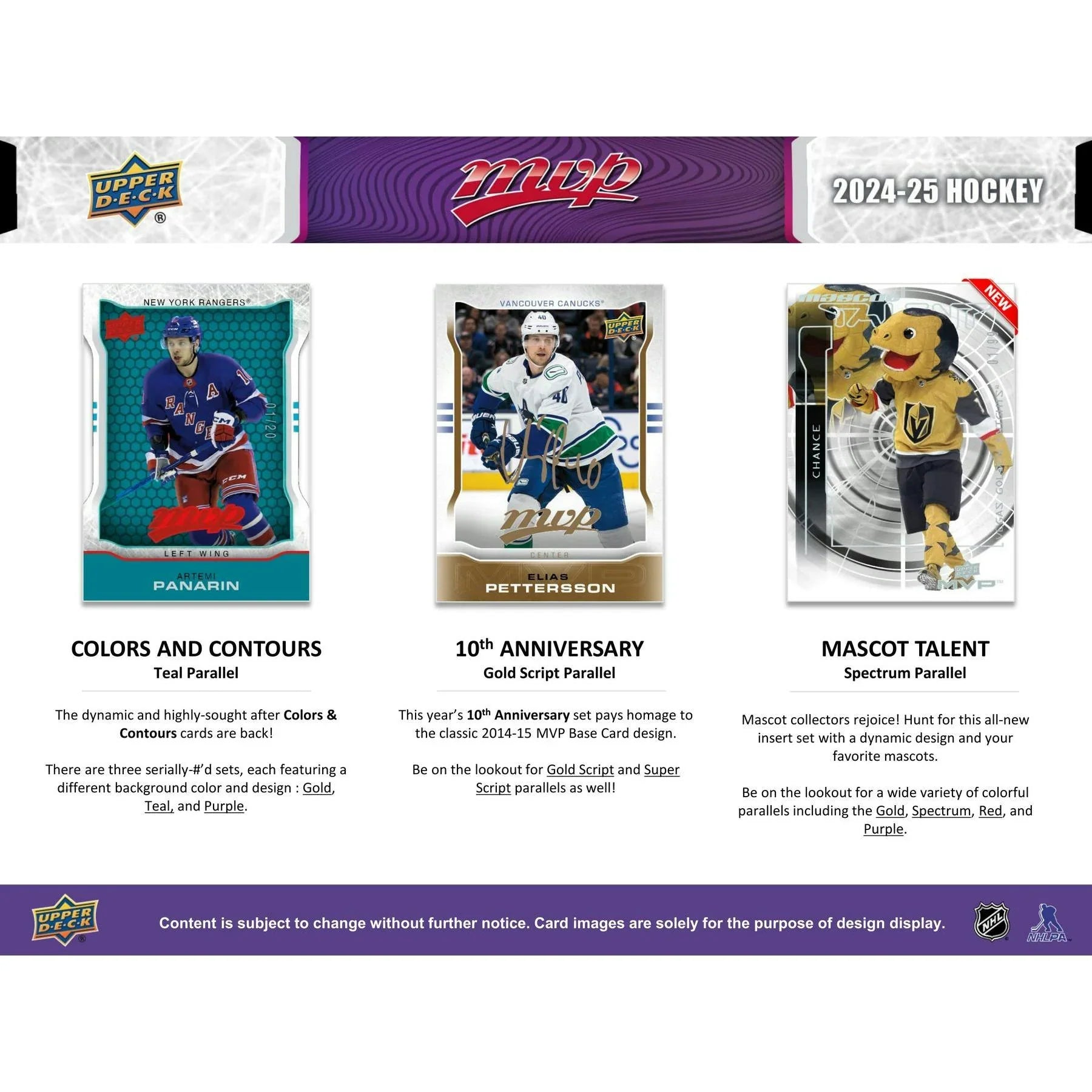 2024 25 Upper Deck MVP Hockey Hobby 20 Box Case (Ships Sealed Only)