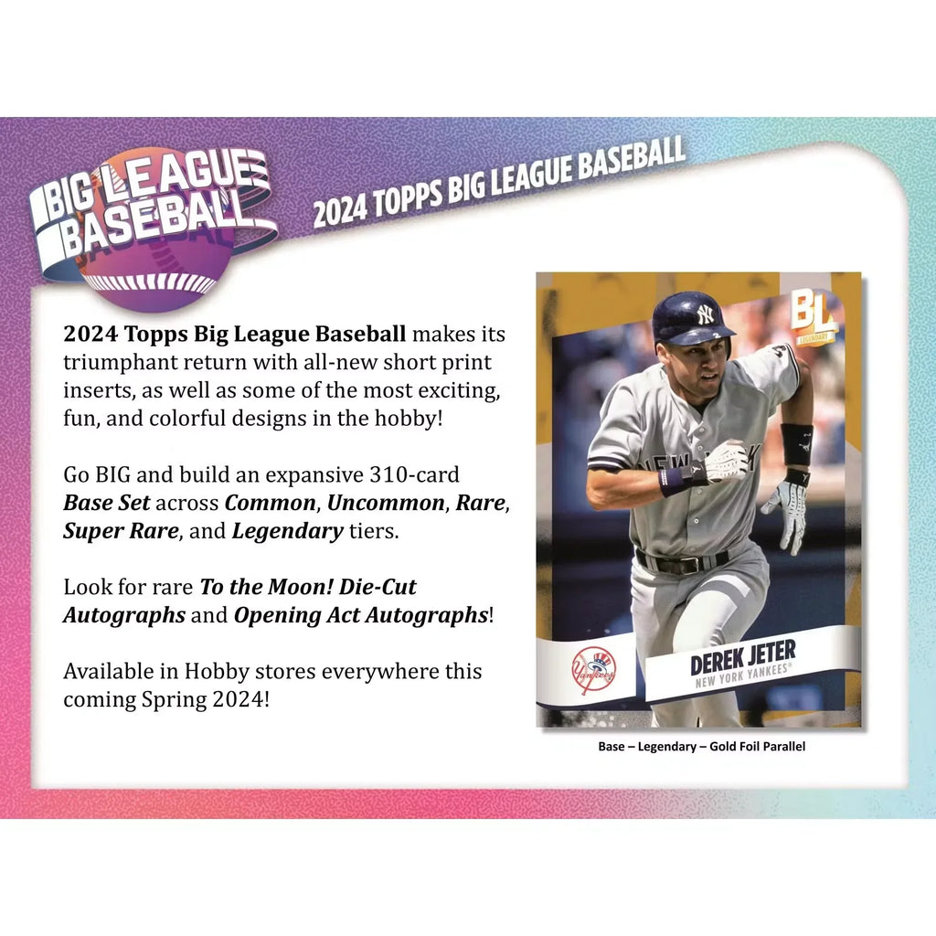2024 Topps Big League Baseball Hobby 20-Box Case (Ships Sealed Only)