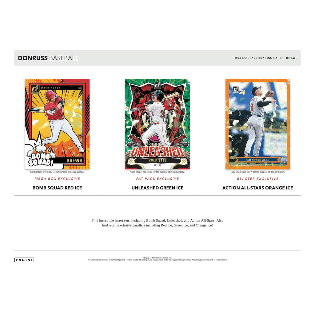 2024 Panini Donruss Baseball Mega Box (Ships Sealed Only) - D1