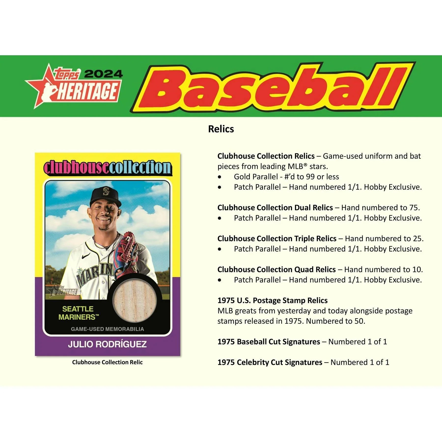 2024 Topps Heritage Baseball Hobby 12 Box Case (Ships Sealed Only)