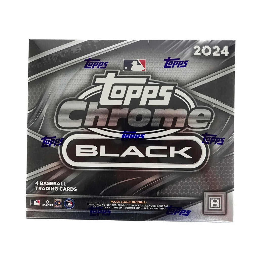 2024 Topps Chrome Black Baseball Hobby Box (Ships Sealed Only)