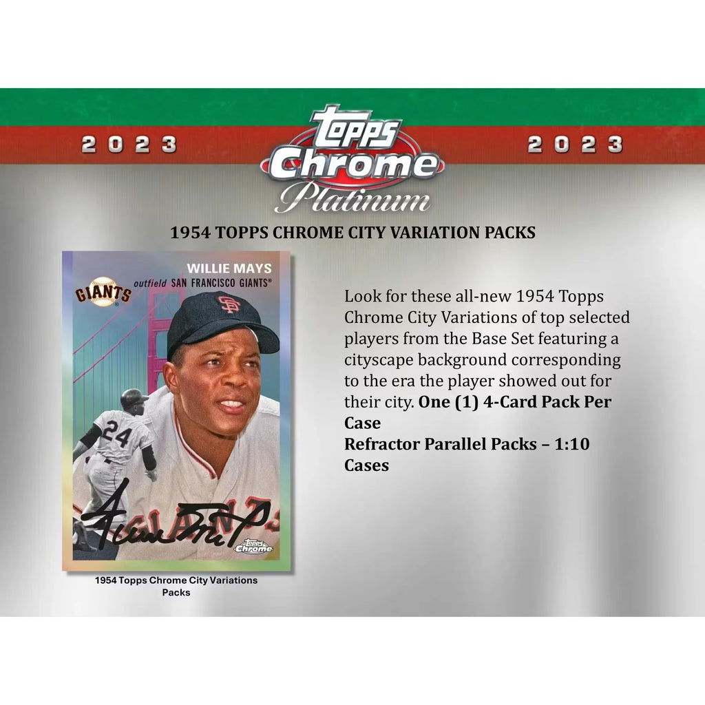 2023 Topps Chrome Platinum Anniversary Baseball Hobby Case 12 Boxes (Ships Sealed Only)