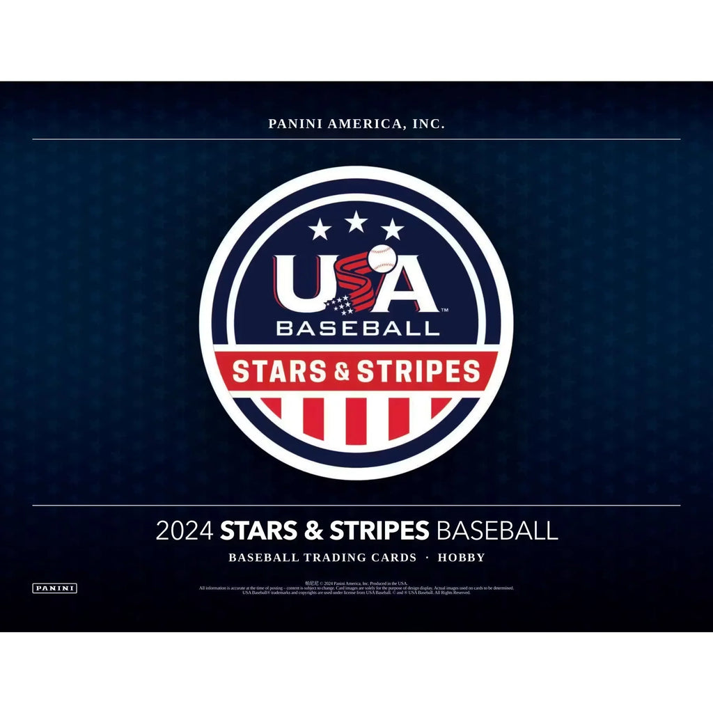 2024 Panini USA Stars Stripes Baseball Hobby Box (Ships Sealed Only) - D1