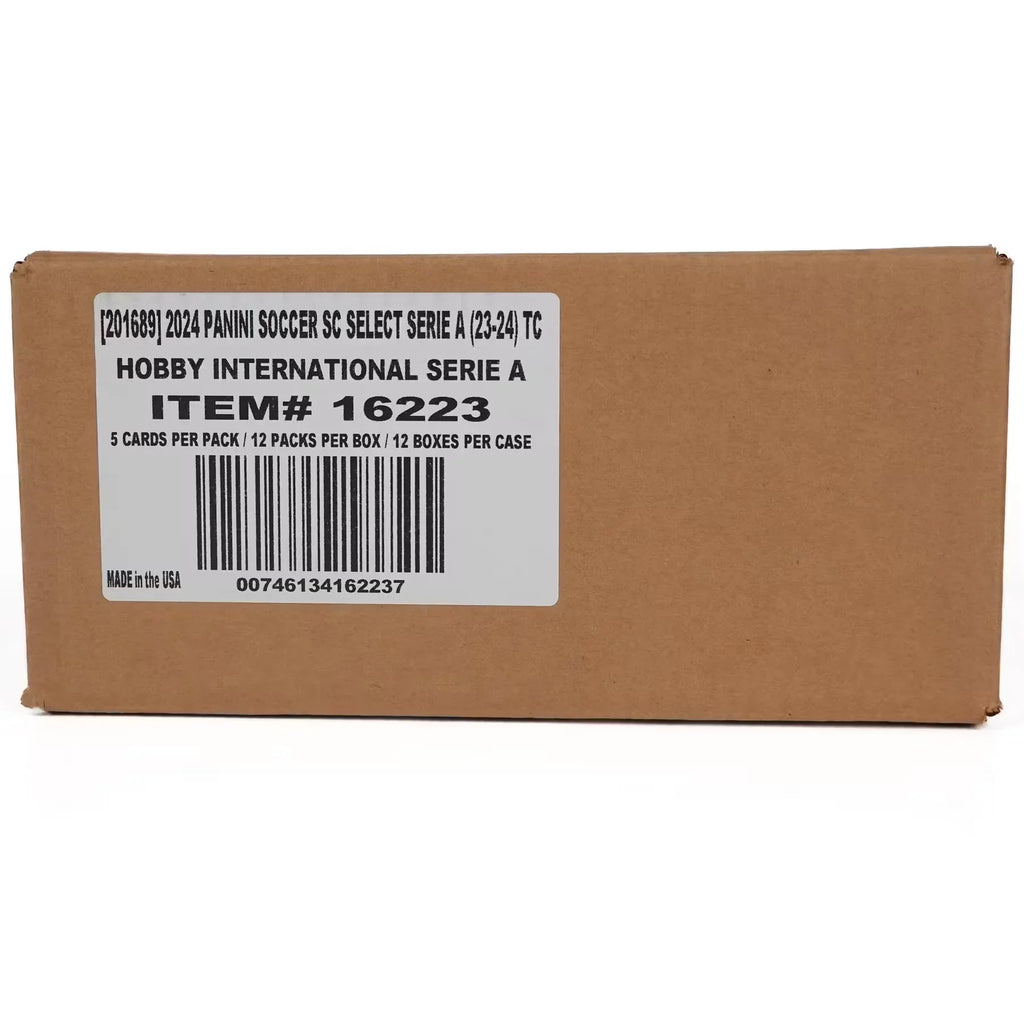 2023-24 Panini Select Serie A Soccer Hobby International 12-Box Case (Ships Sealed Only)