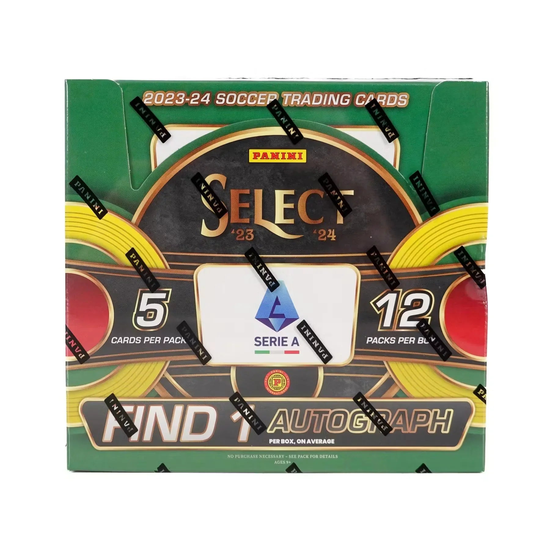 2023-24 Panini Select Serie A Soccer Hobby International 12-Box Case (Ships Sealed Only)